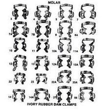 Ivory Rubber Dam Clamps